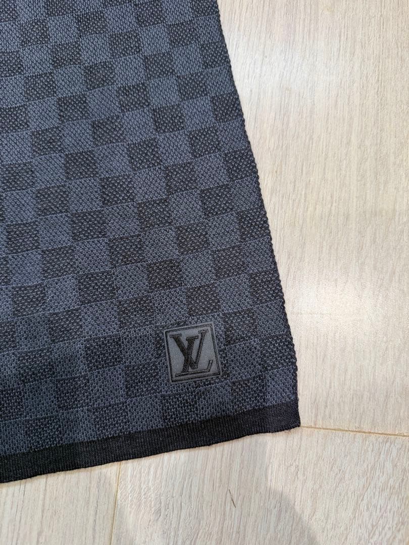 ルイヴィトン ダミエ マフラー ウール100% イタリア製