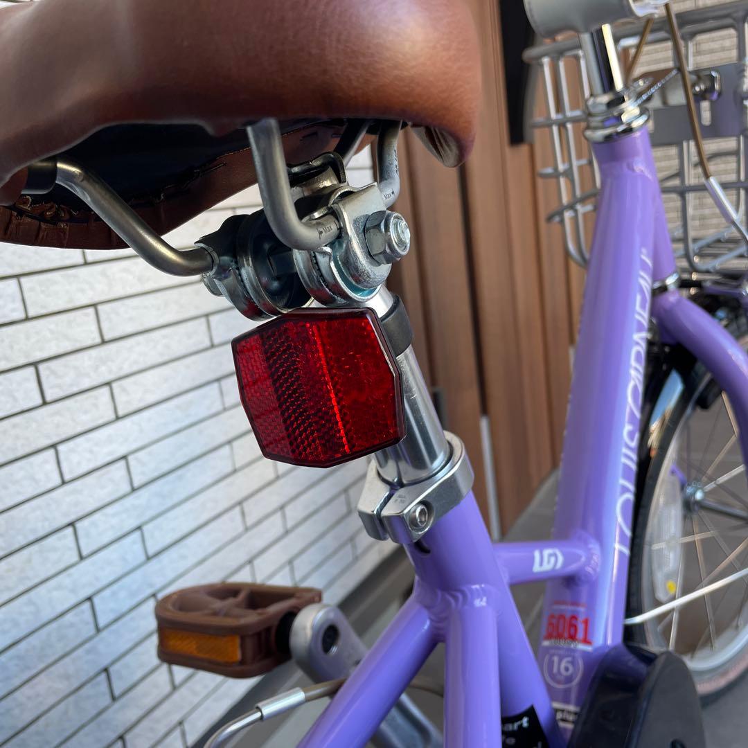 ルイガノ　k16プラス パープル　ラベンダー　自転車　16インチ　補助輪