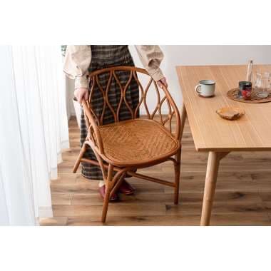 メーカー直送 東屋　NRS-506BR ラタンチェア ブラウン ラタン製