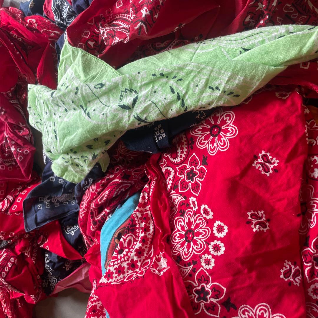 USA製 バンダナ100枚　まとめ売り　エレファント　ビンテージ　vintage