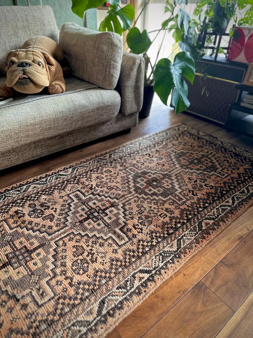 トライバルラグ　ヴィンテージラグ　カシュガイ族　シラーズ　ペルシャ絨毯　ランナー