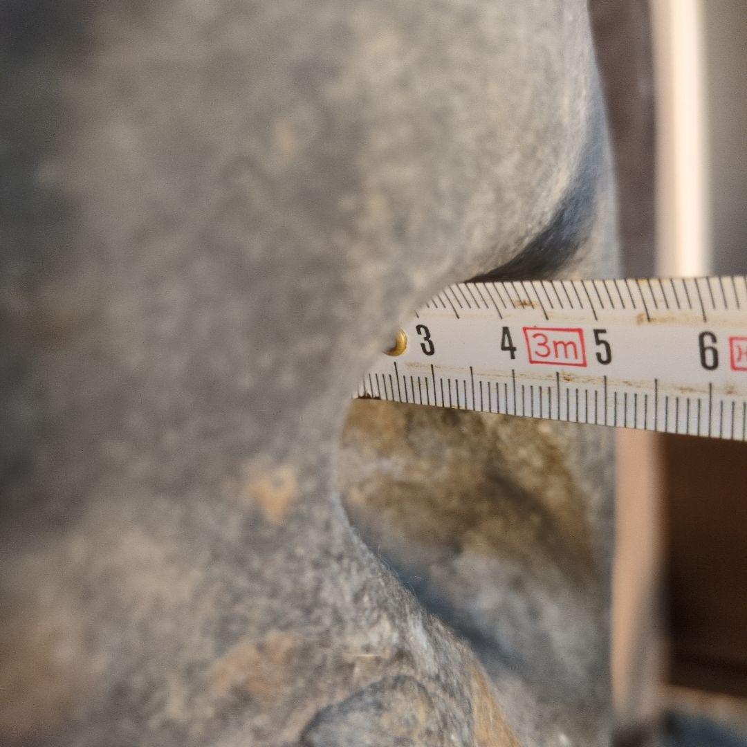 水石 溜まり 天然石 約4.6kg 原石 鑑賞石 自然石 専用台座付 希少 レア