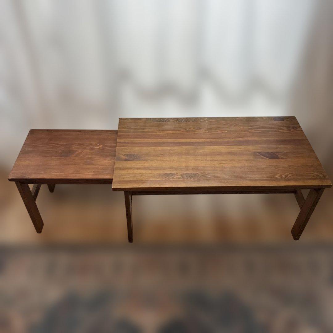 B-COMPANY木製センターテーブル 下棚付き ビーカンパニー