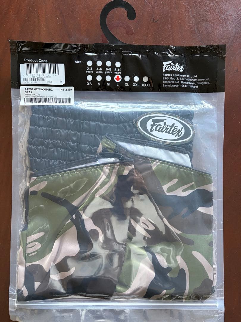 超希少 タイ現地購入 Fairtex AAPEコラボ ムエタイパンツ L