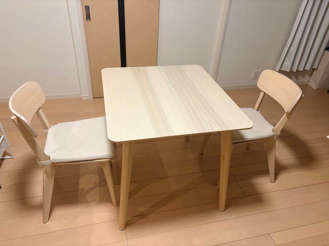 【直接渡し】IKEA LISABO テーブル ダイニング チェア 2脚セット