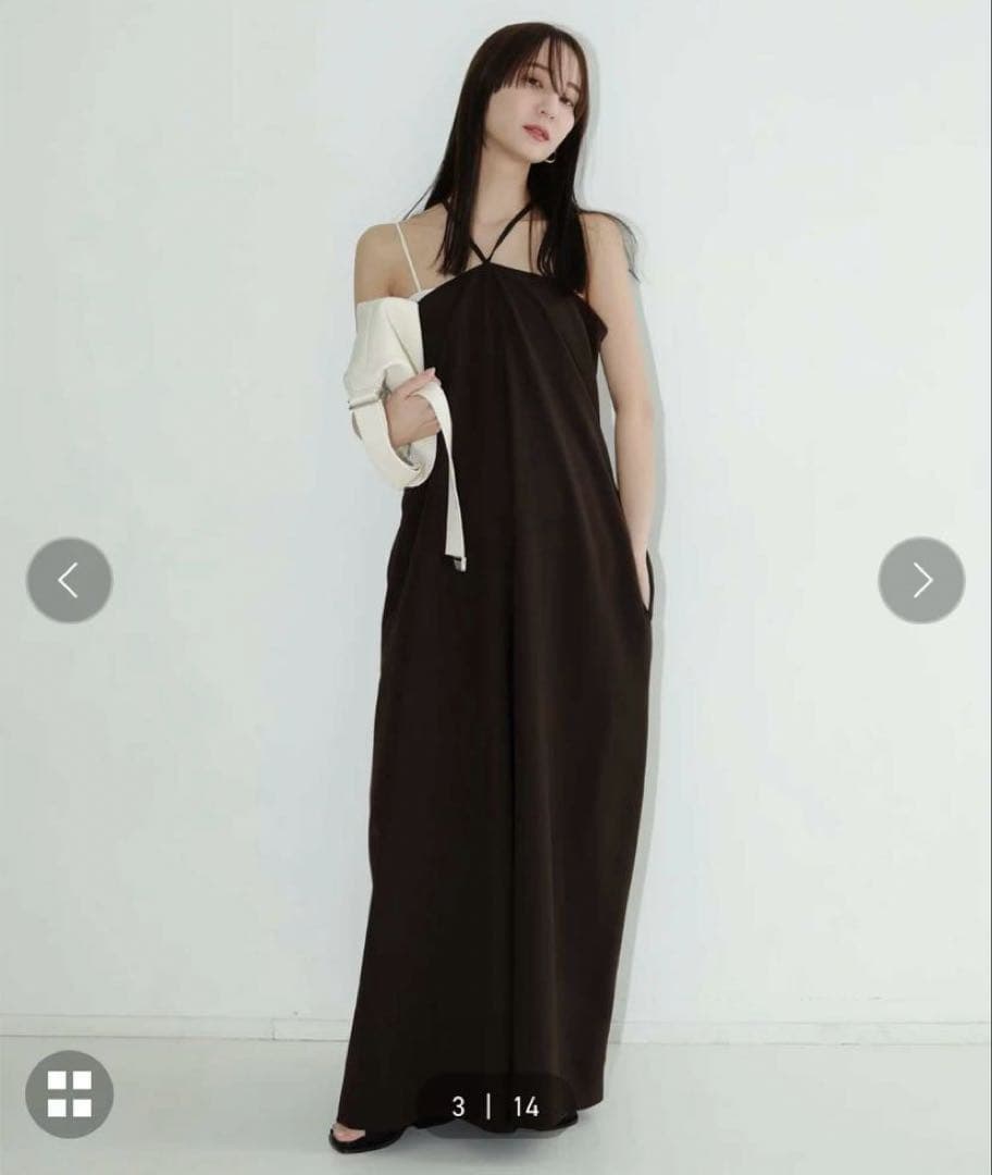 【louren】drape wide all in one M