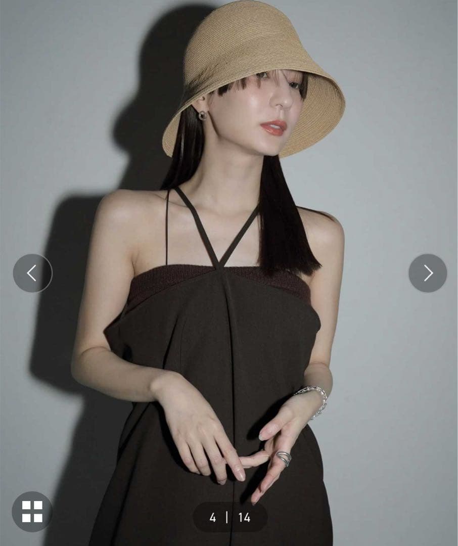 【louren】drape wide all in one M