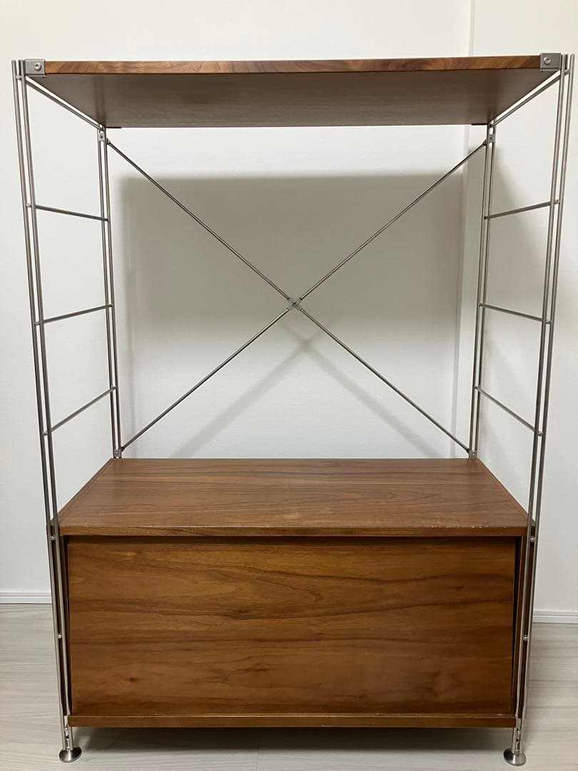 無印良品　ユニットシェルフ　フラップ扉ボックス