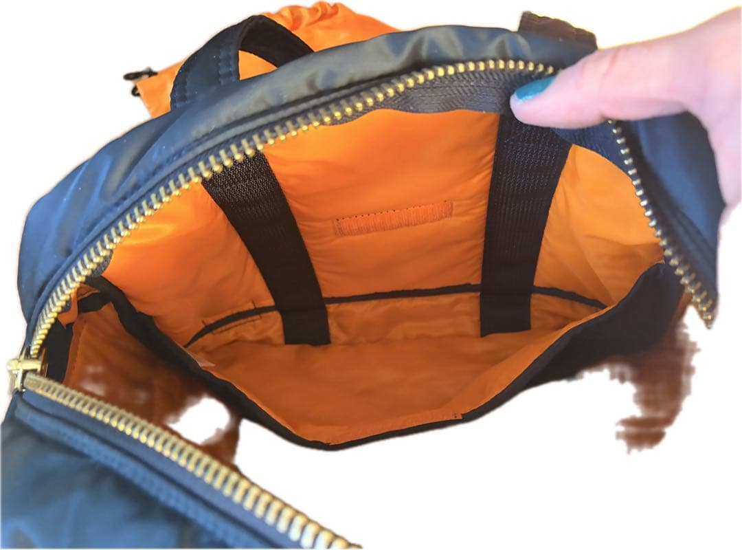 激美品　ポーター　タンカー　アイアンブルー　ボストン　トート　バッグ　ネイビー