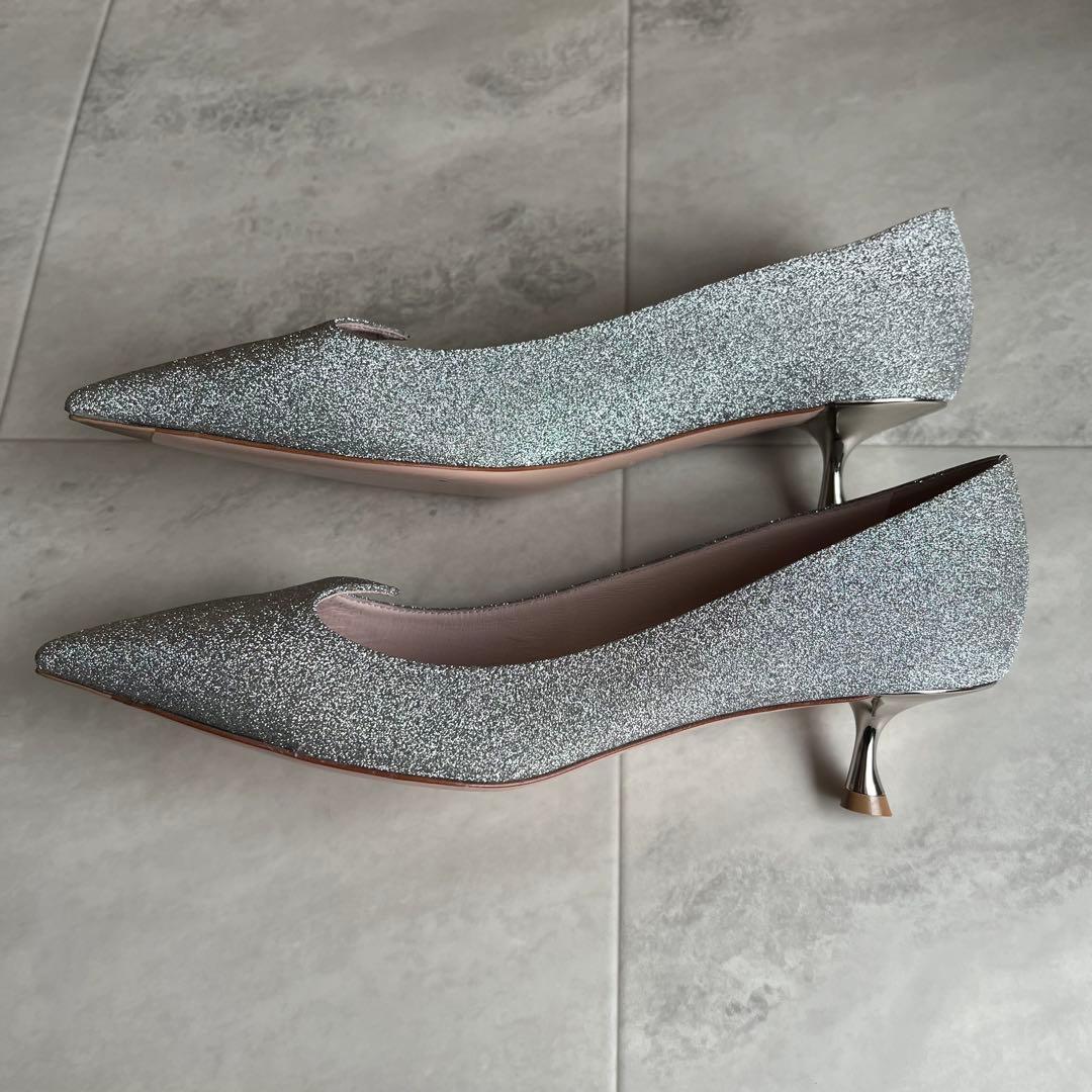 美品♡ロジェヴィヴィエ アイラブヴィヴィエ グリッター パンプス シルバー 39