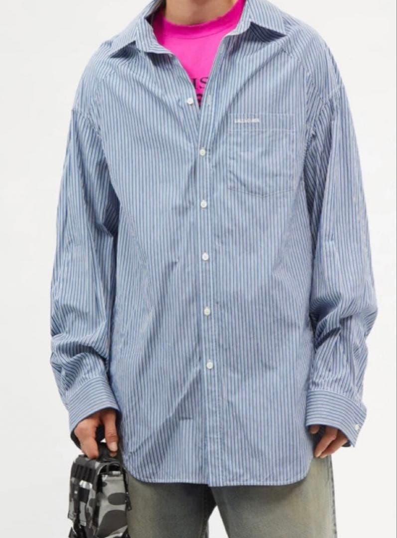 トップス BALENCIAGA oversized stripe shirt xxs