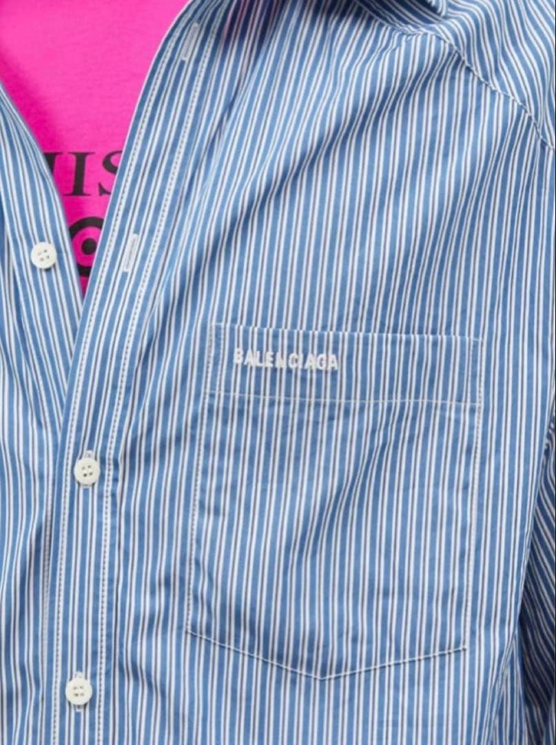 トップス BALENCIAGA oversized stripe shirt xxs