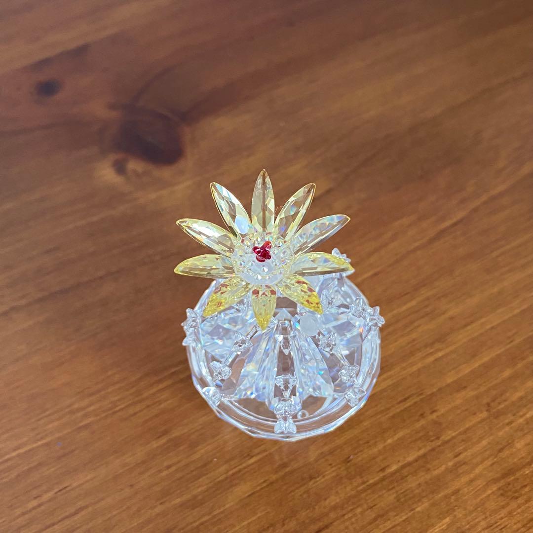 SWAROVSKI スワロフスキー クリスタル サボテン開花 サボテン 置物