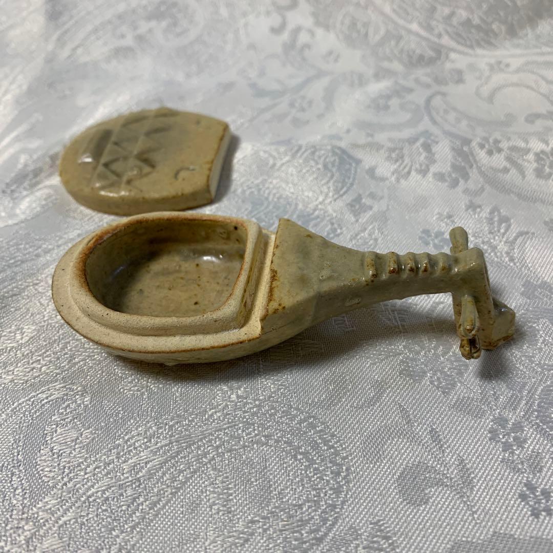 茶道具　香合　琵琶　酉ゆう窯　岩渕重哉