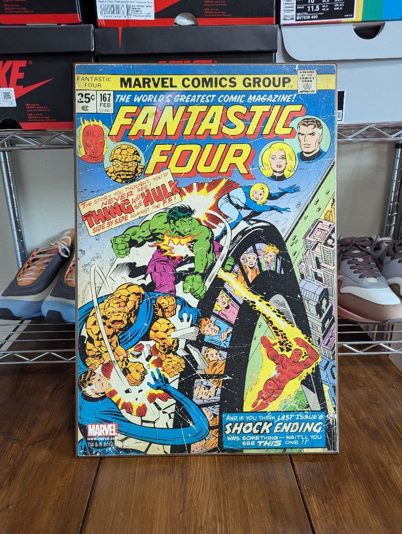 MARVEL　アメコミ　木製パネル　アメリカ直輸入