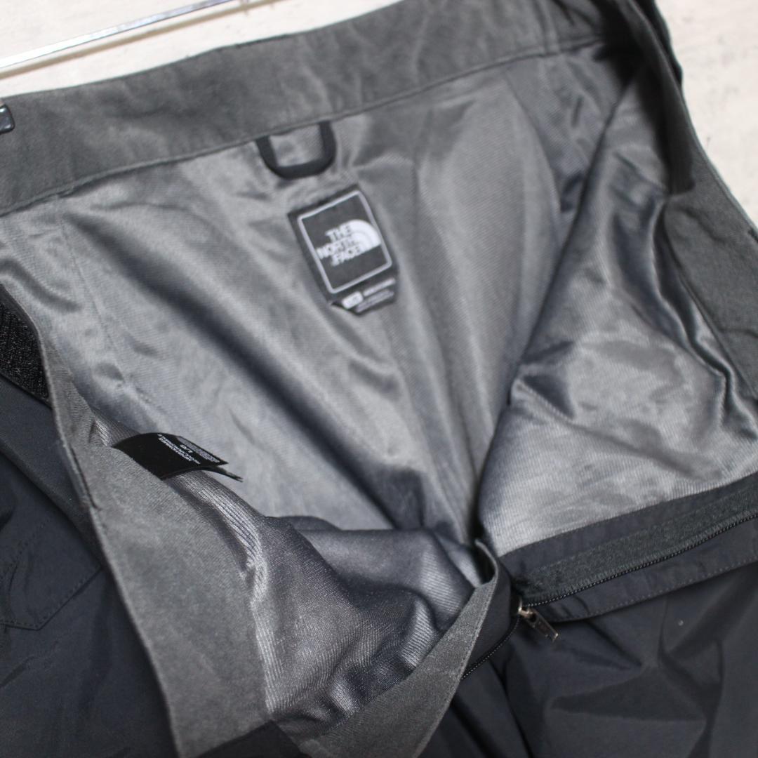 【極美品 高撥水】高耐久厚地 HYVENT【L】ノースフェイス スノーパンツ 黒