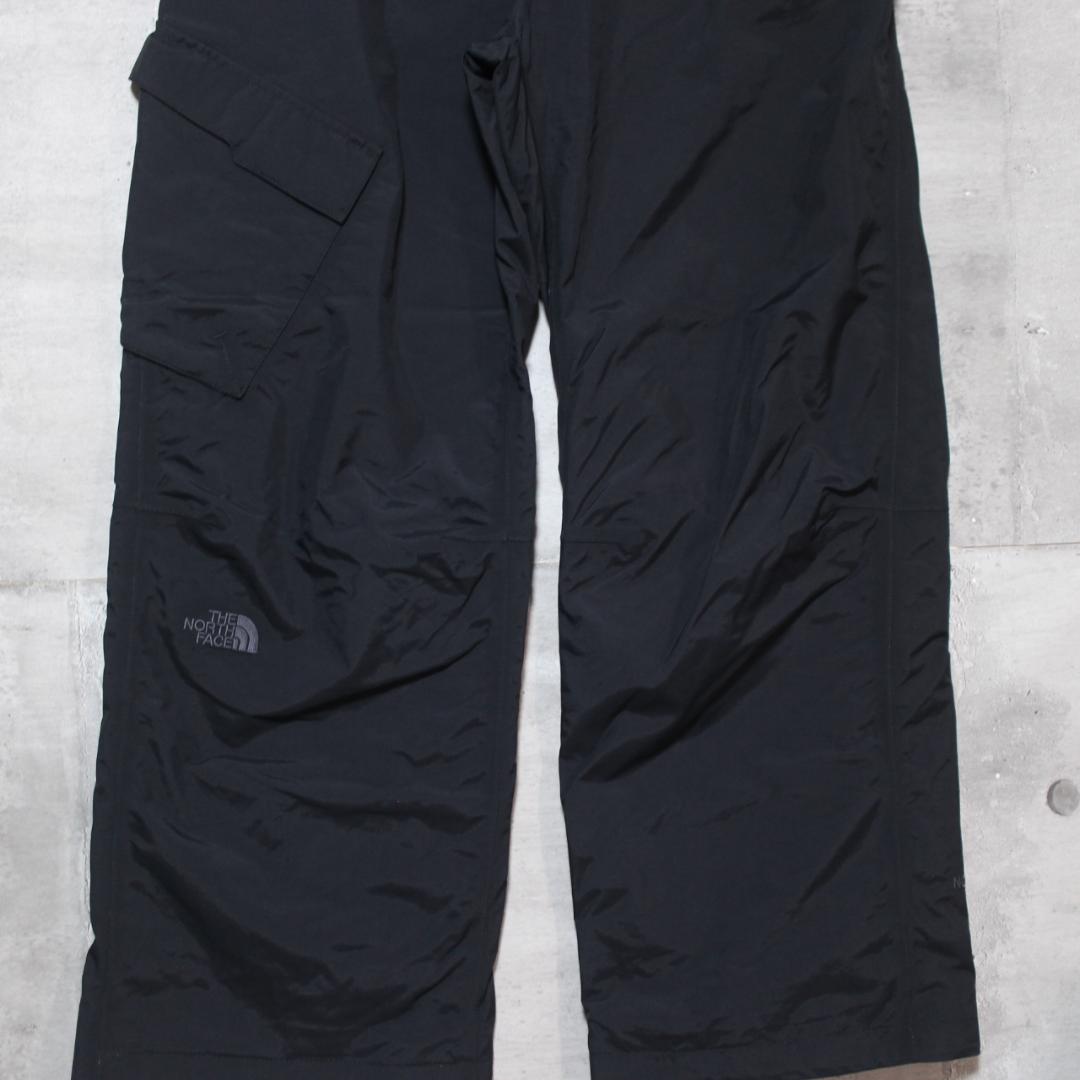【極美品 高撥水】高耐久厚地 HYVENT【L】ノースフェイス スノーパンツ 黒
