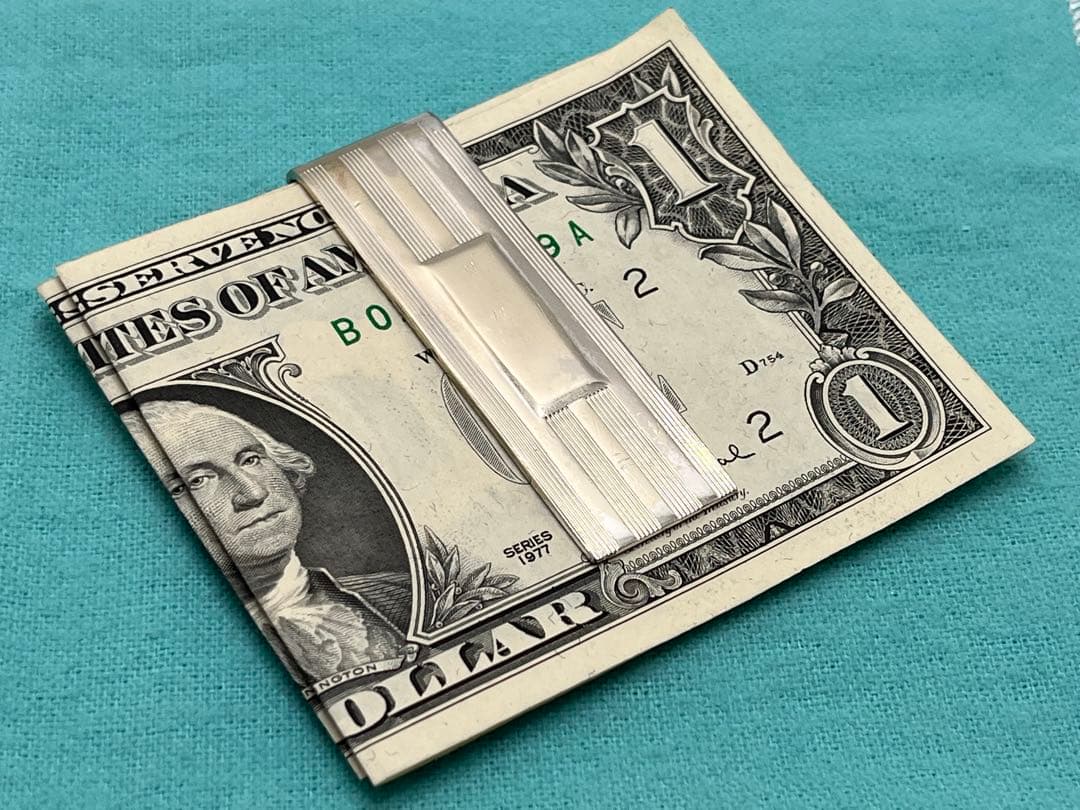 c443 ティファニー　エンジンターン　マネークリップ　シルバー　925