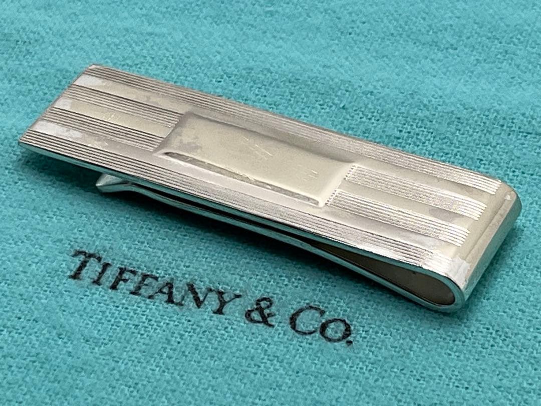 c443 ティファニー　エンジンターン　マネークリップ　シルバー　925