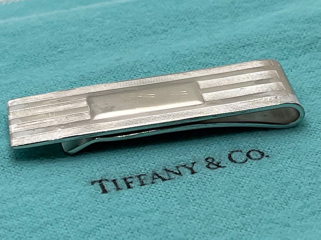 c443 ティファニー　エンジンターン　マネークリップ　シルバー　925