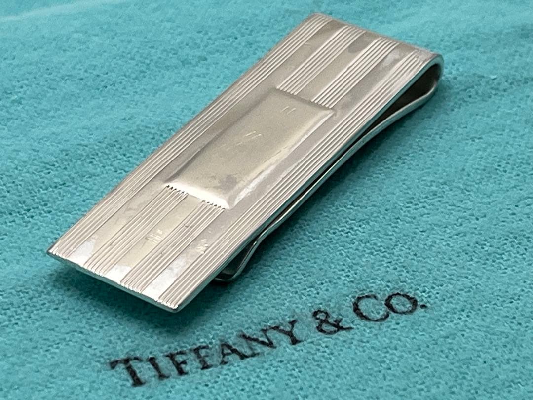 c443 ティファニー　エンジンターン　マネークリップ　シルバー　925