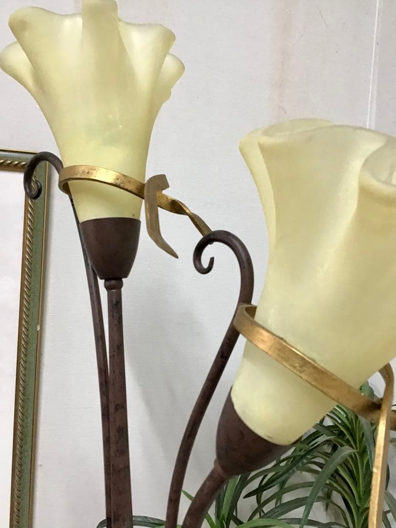 kochan☆管227☆イタリア製☆大塚家具☆アイアン☆フロアーランプ