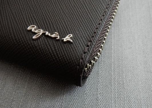 agnes b.カードミニ財布　L字ファスナーウォレット