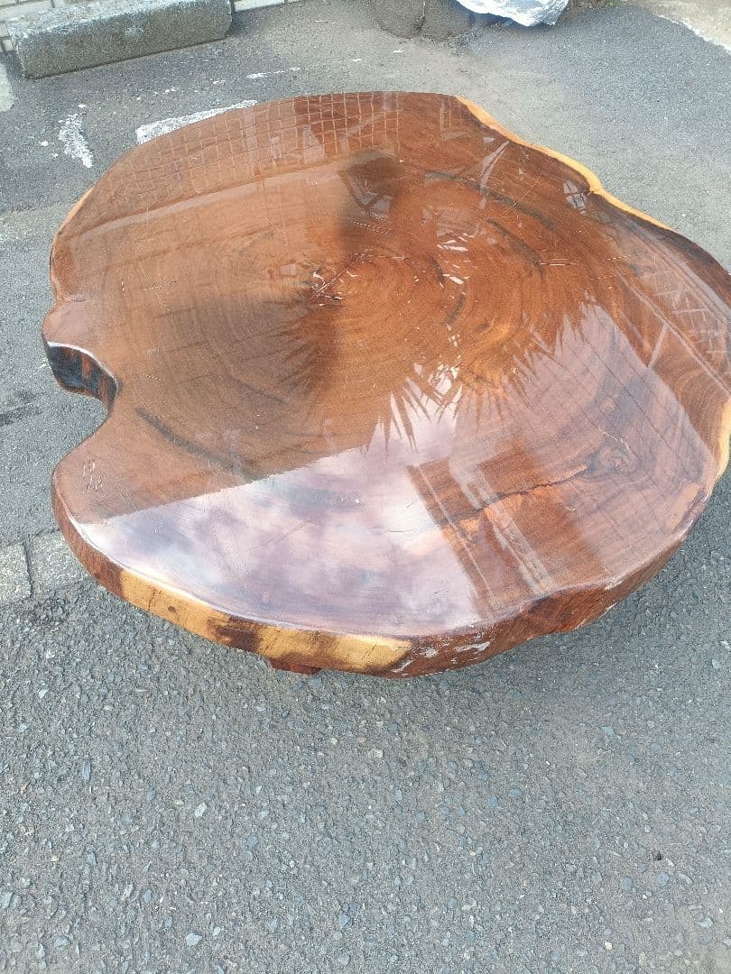 早い者勝ち　一枚板 ローテーブル　木製　高級　重厚