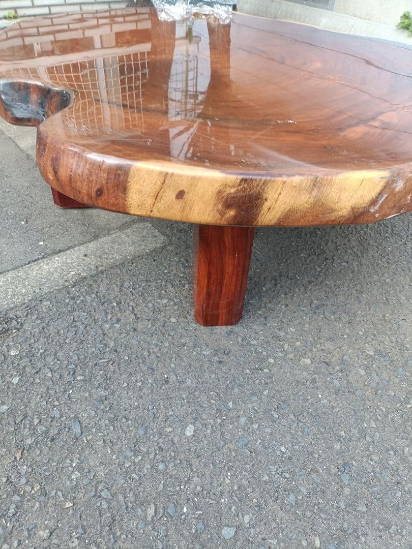 早い者勝ち　一枚板 ローテーブル　木製　高級　重厚