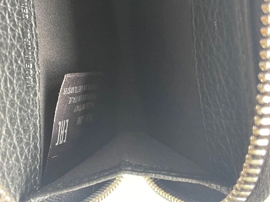 Maison Margiela ブラックレザー 二つ折り財布　極美品