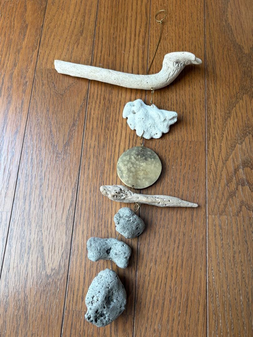 Orsa ルームオーナメント モビール 真鍮 流木 珊瑚 天然石