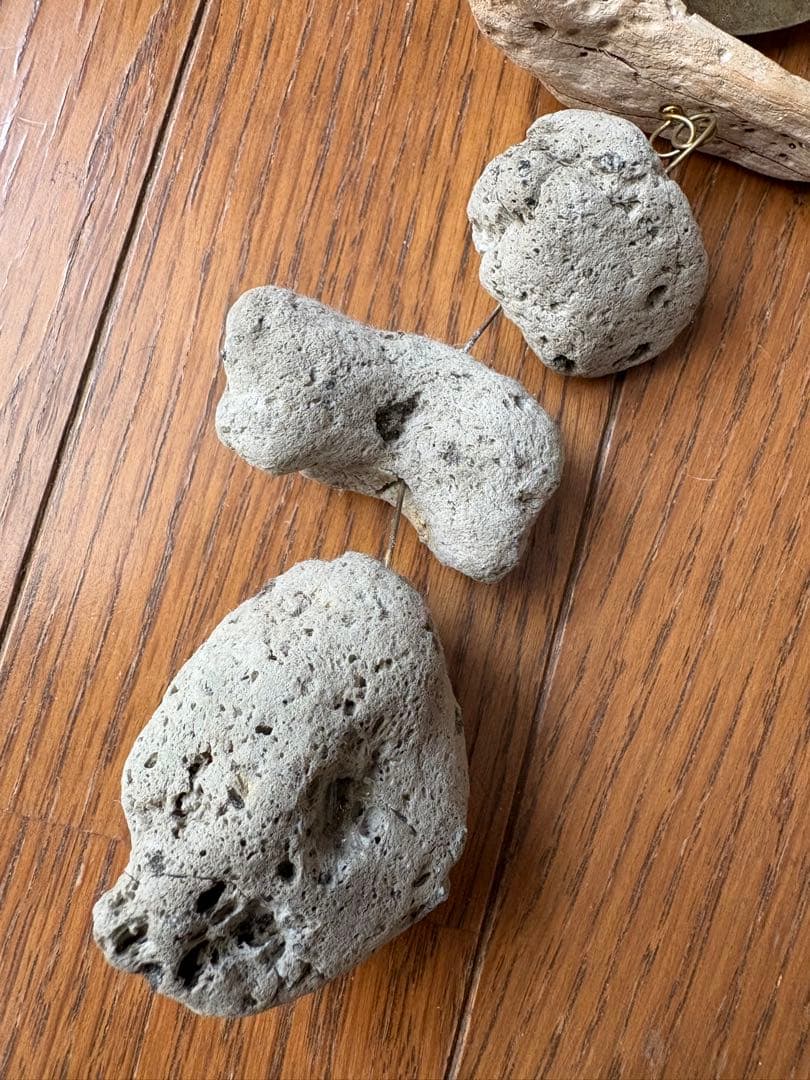 Orsa ルームオーナメント モビール 真鍮 流木 珊瑚 天然石