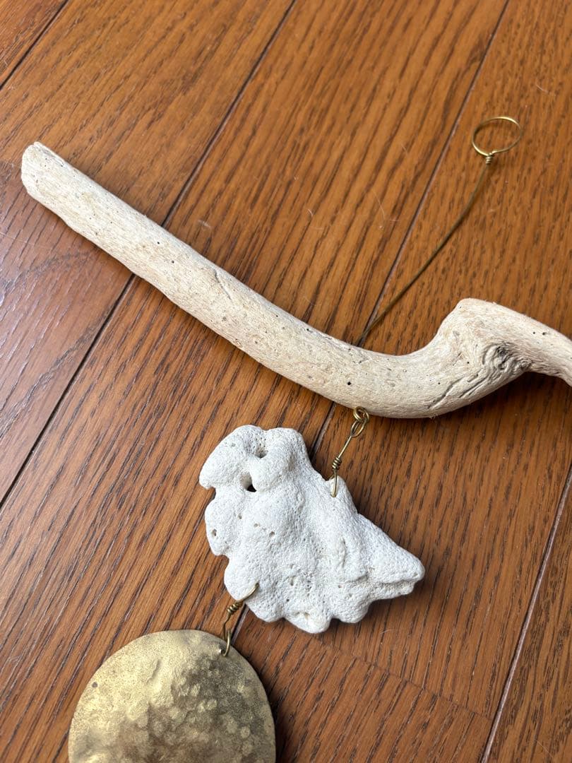 Orsa ルームオーナメント モビール 真鍮 流木 珊瑚 天然石