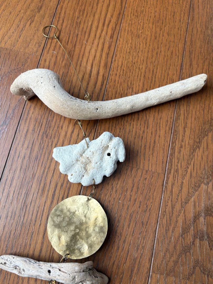 Orsa ルームオーナメント モビール 真鍮 流木 珊瑚 天然石