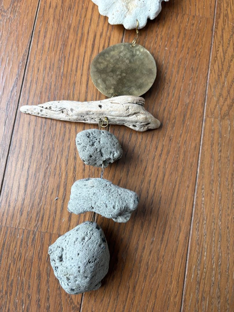 Orsa ルームオーナメント モビール 真鍮 流木 珊瑚 天然石