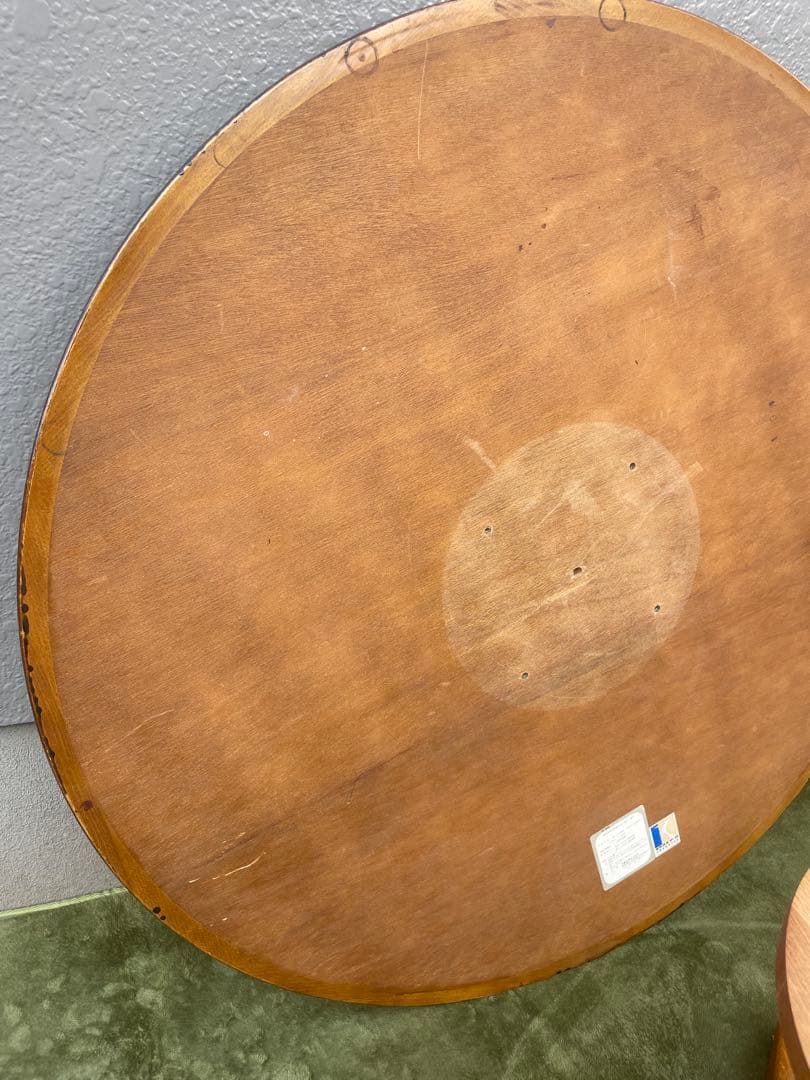 飛騨産業　キツツキマーク　コーヒーテーブル　円卓　ラウンドテーブル　RN