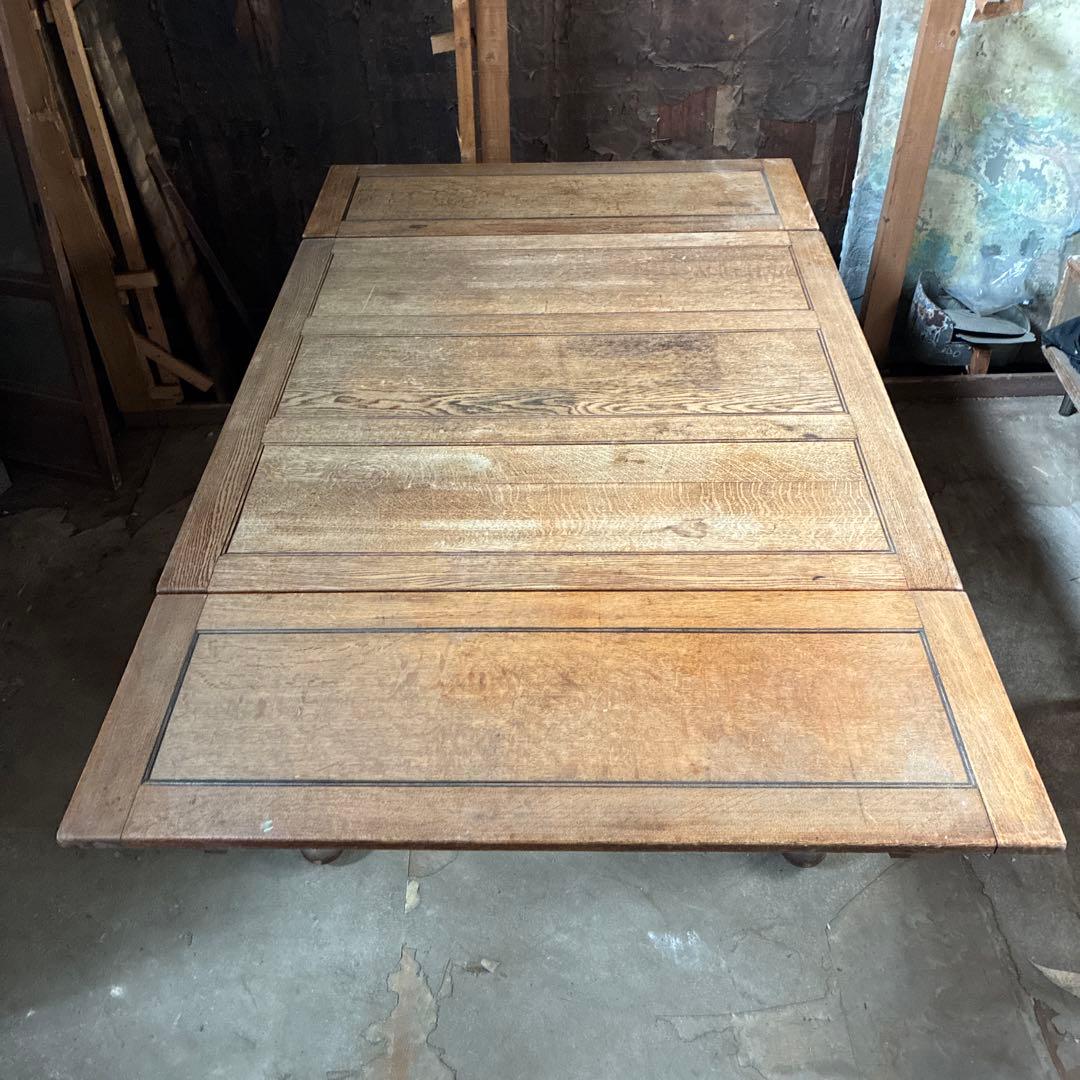 アンティーク伸長式ダイニングテーブル 店舗什器 や作業台