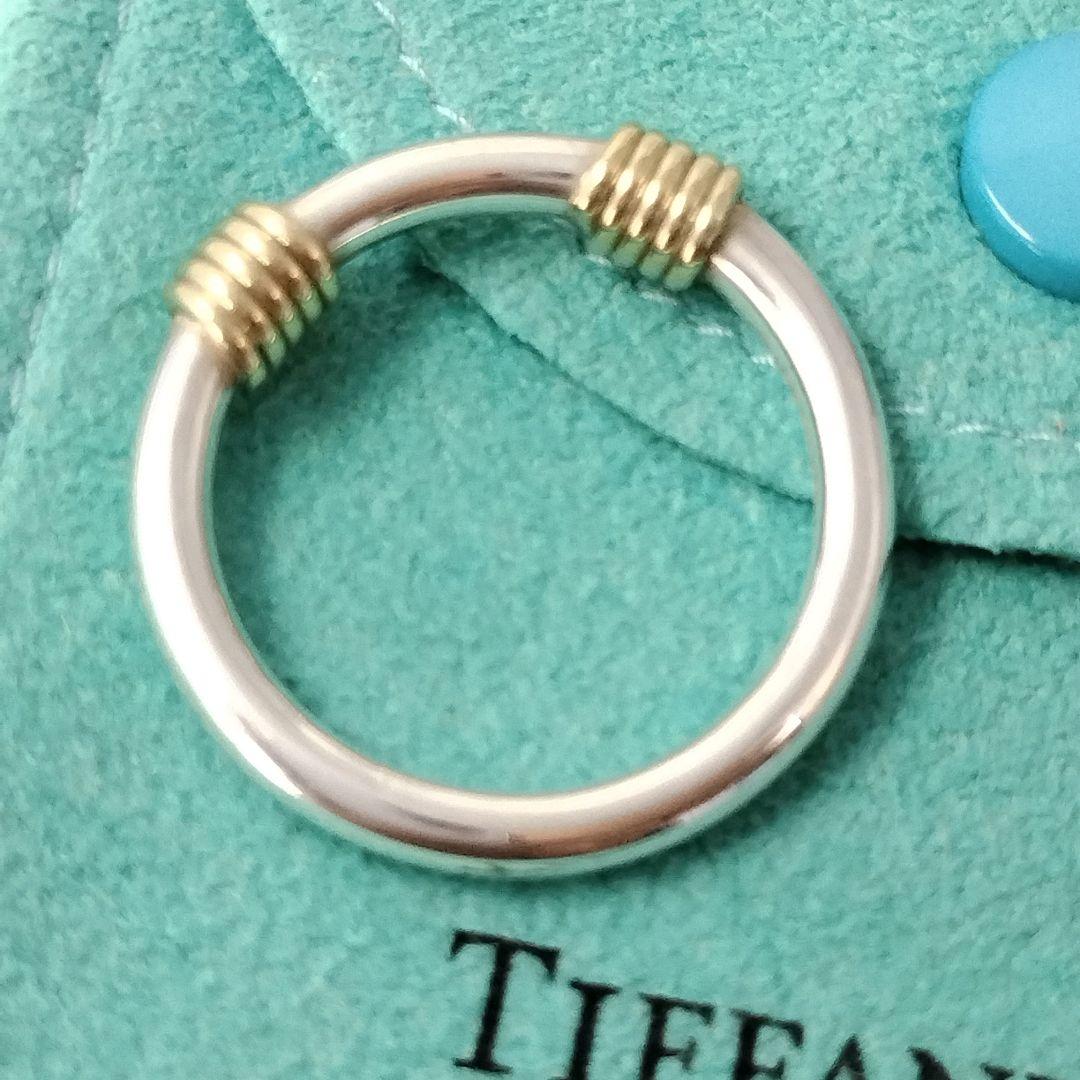 Tiffany＆Co. バンドウィズ2 ワイヤーリング #10 シルバー/k18