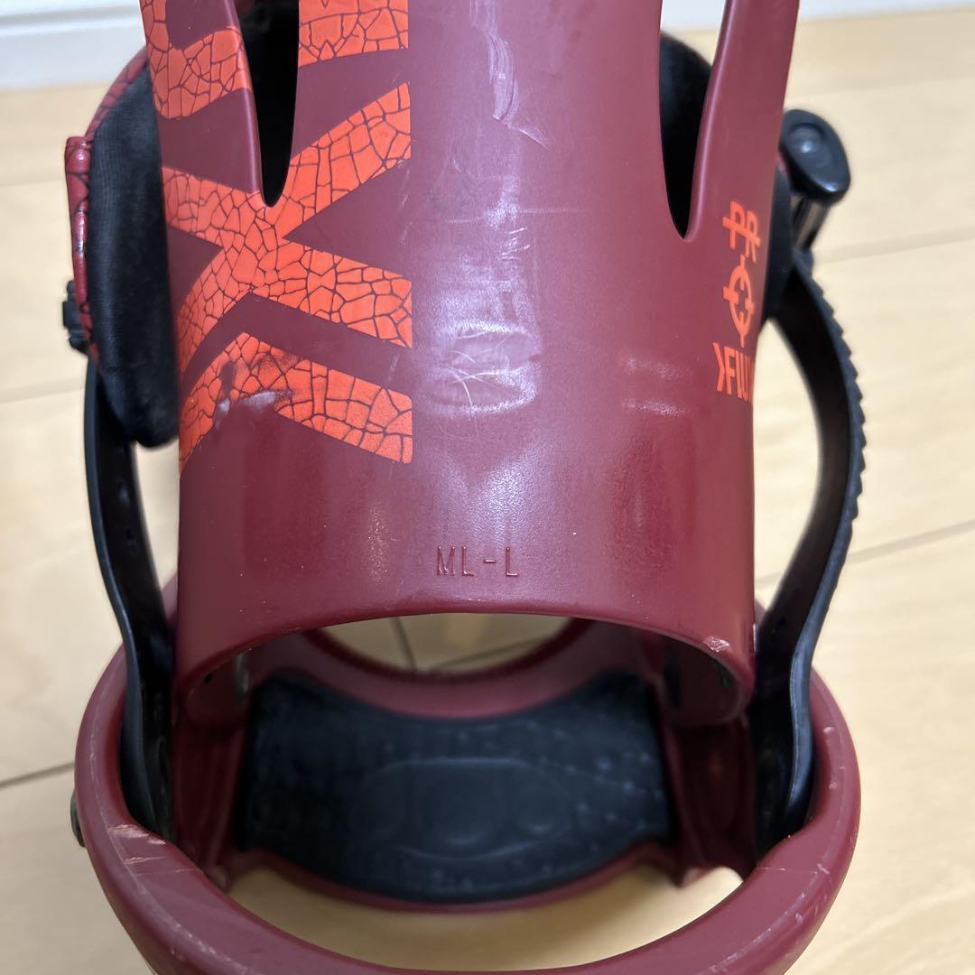フラックス PR Mサイズ ビンディング スノーボード スノボー レッド　赤