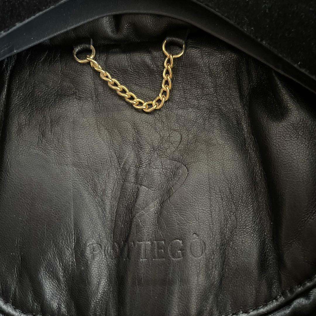 未使用 イタリア製 BOTTGO ラムナッパレザージャケット ダウン 襟