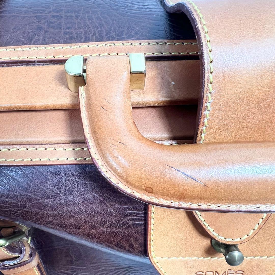 皇室御用達 SOMES SADDLE 本革ダレスバッグ