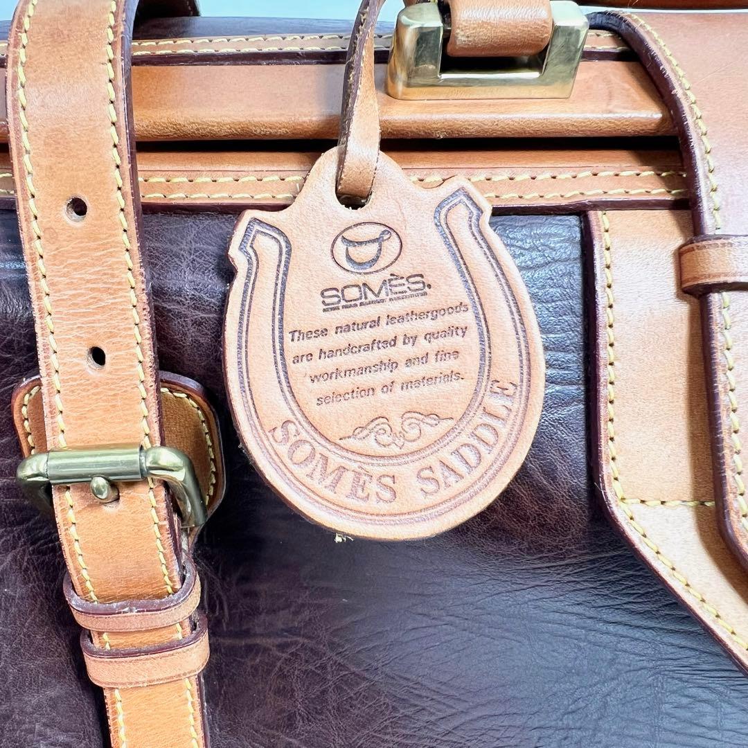 皇室御用達 SOMES SADDLE 本革ダレスバッグ