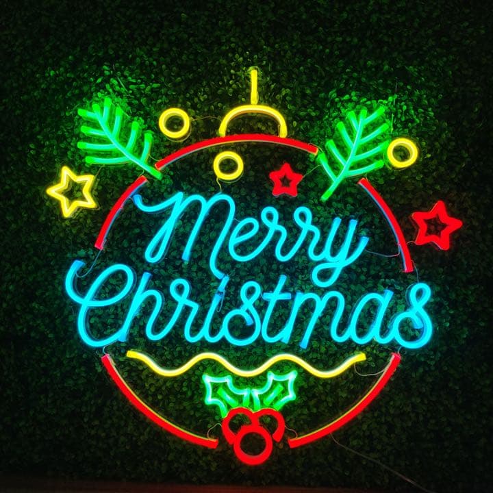 クリスマス　オーダーメイド　LEDネオンサイン飾