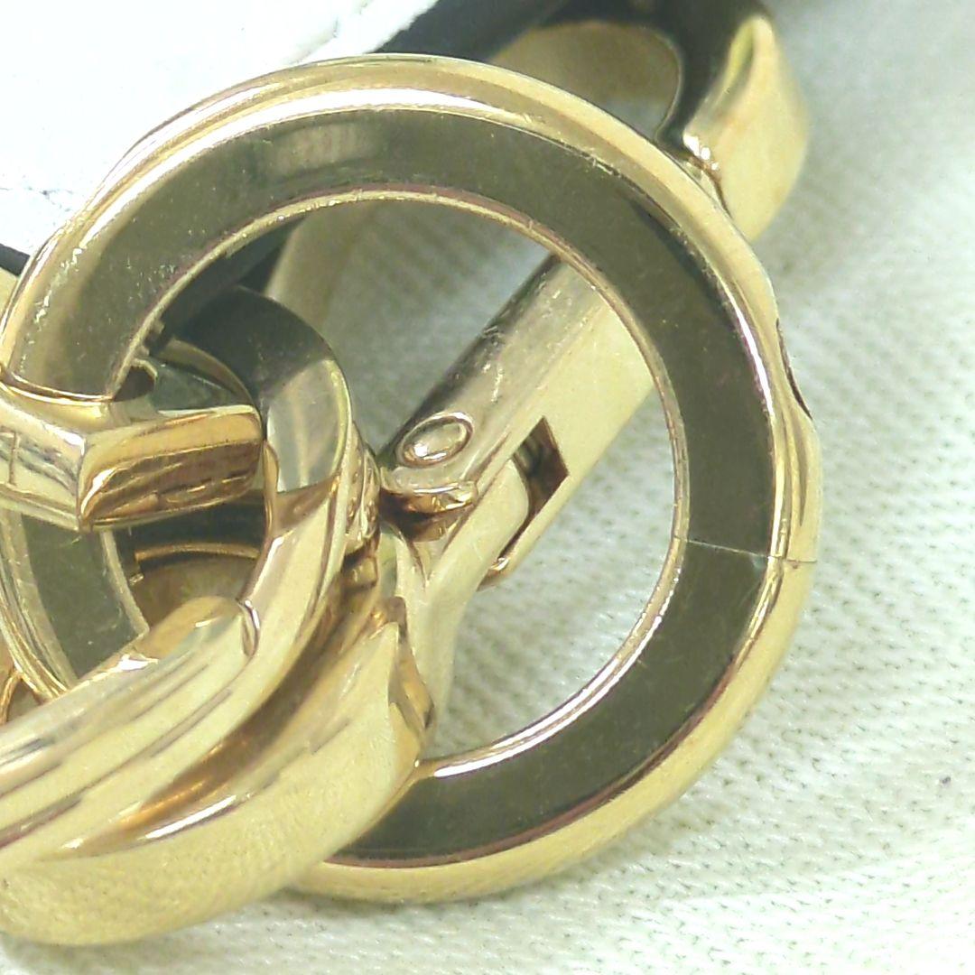 専用★★ロエベ キーリング キーホルダー アナグラム レザー ブラック ホワイト