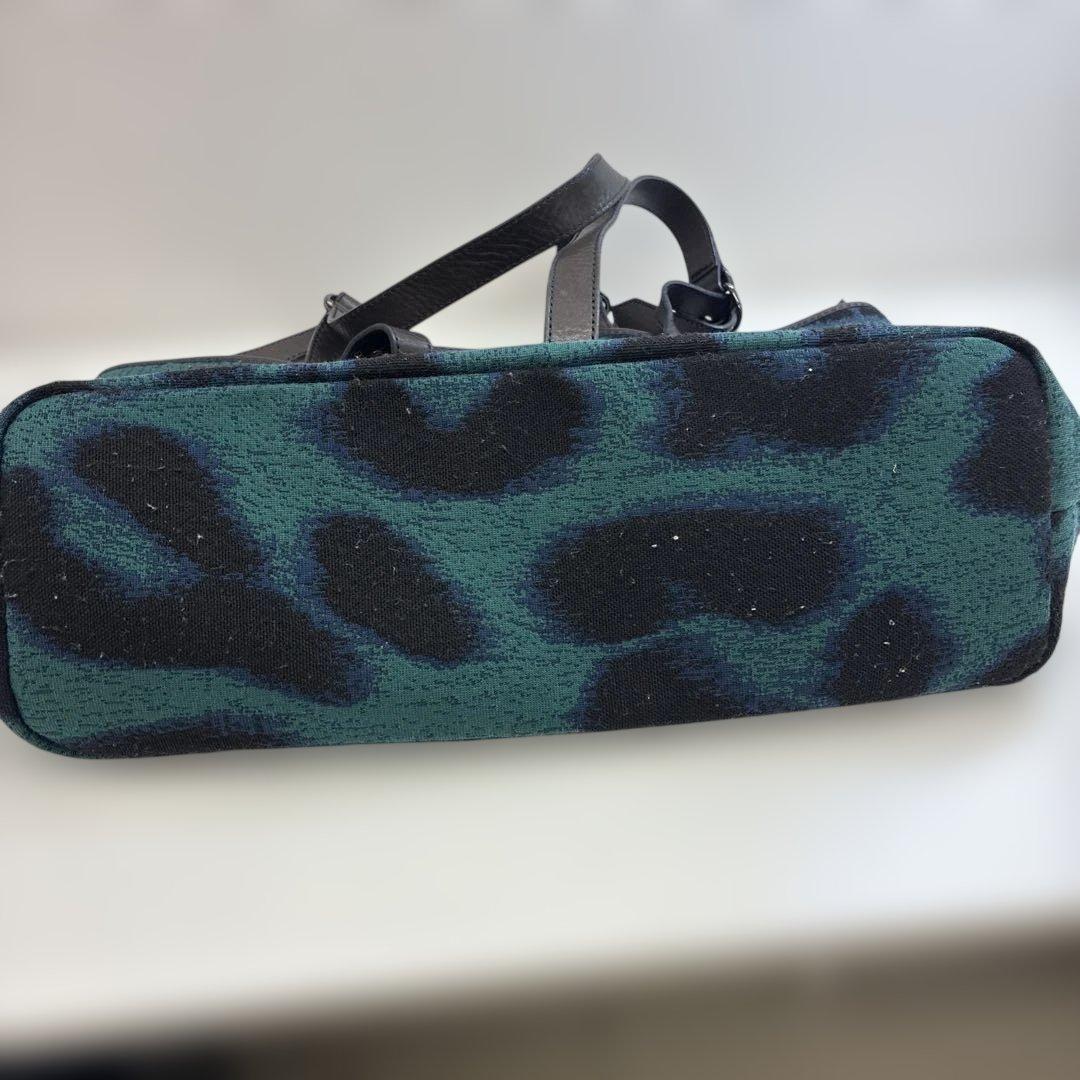 ヴィヴィアンウエストウッド トートバッグ キャンバス レザー オーブ 青