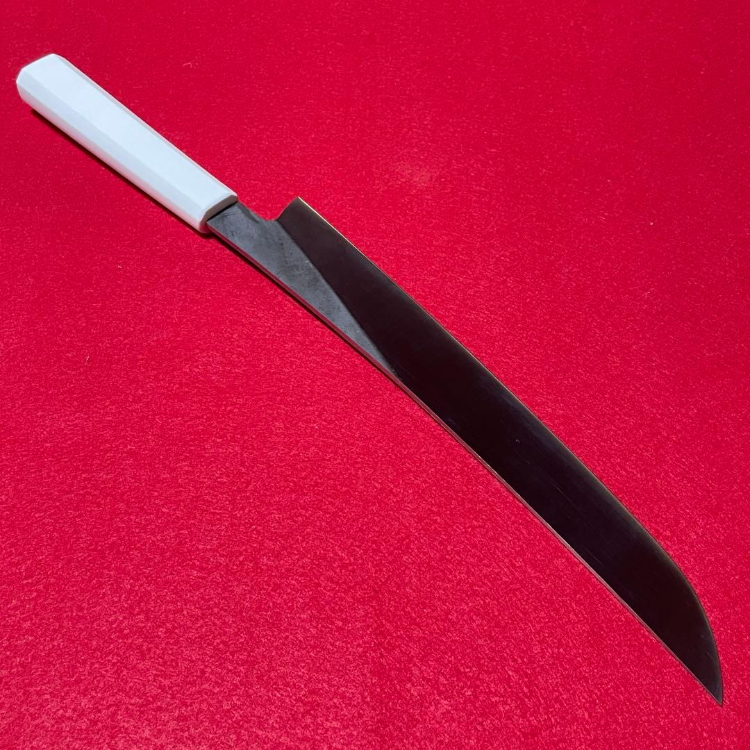 反り付　先丸筋引き　両刃　抗菌樹脂八角