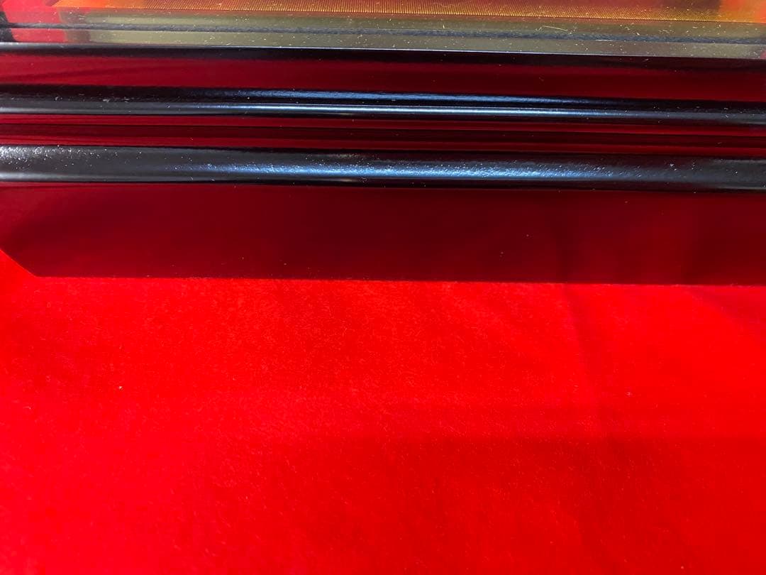 東京久月　破魔弓　安芸の金銀紙ガラスケース・間口約２４×奥行約１９×高さ約４６㎝