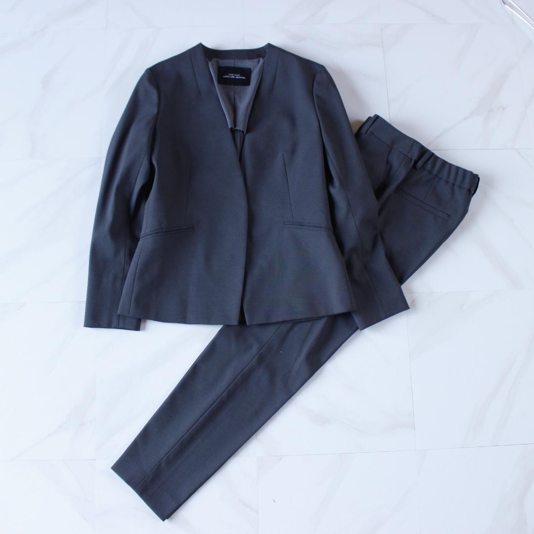 Green label relaxing セットアップスーツ ノーカラー 36