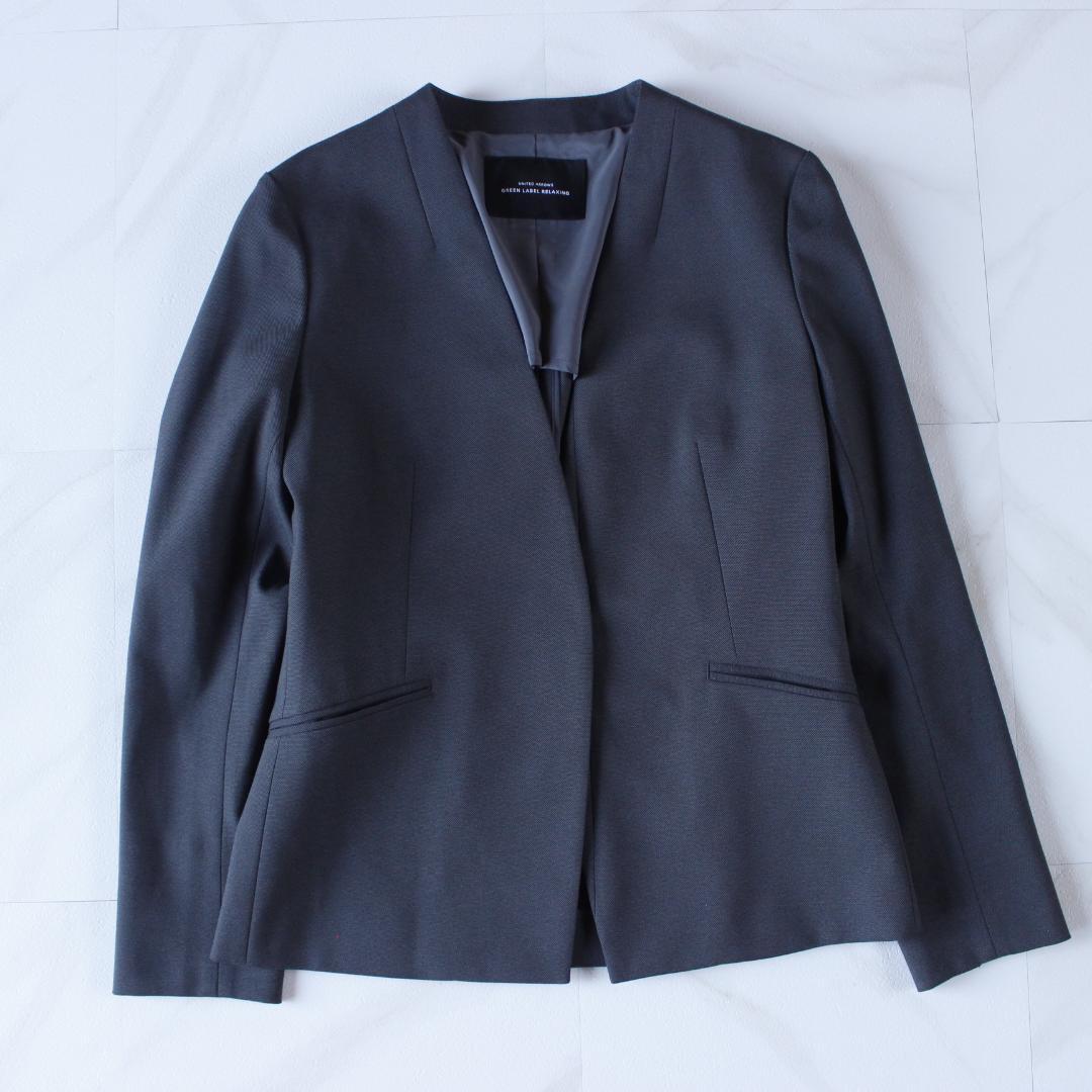 Green label relaxing セットアップスーツ ノーカラー 36