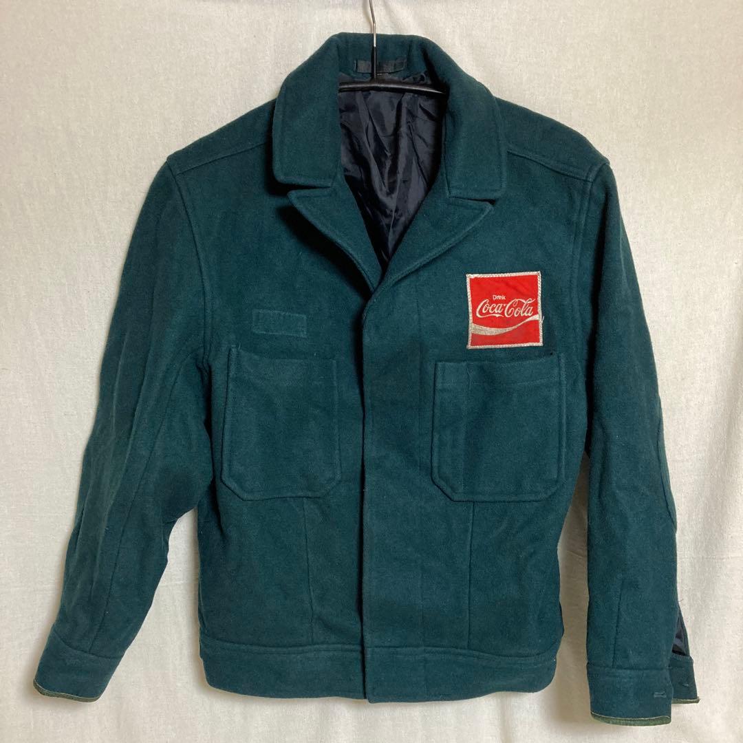 coca-cola コカコーラ 当時物 作業服ワークジャケット両面刺繍ワッペン